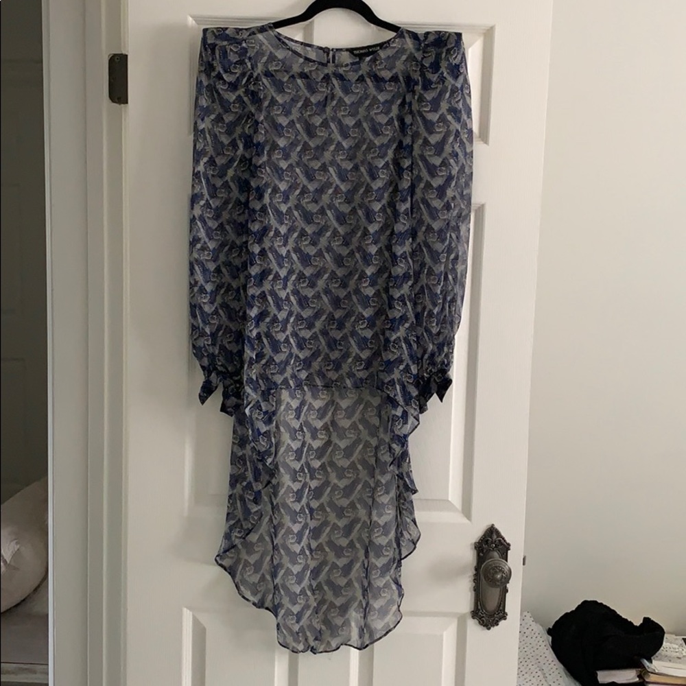 Thomas Wylde 100% Silk Blouse Top Tunic Small